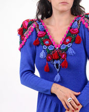 Load image into Gallery viewer, 1980S PAT SANDLER APPLIQUE DRESS