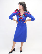 Load image into Gallery viewer, 1980S PAT SANDLER APPLIQUE DRESS