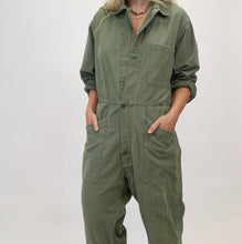 Load image into Gallery viewer, MILITARY GREEN COVERALLS