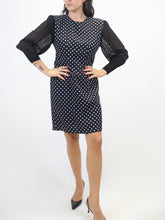 Load image into Gallery viewer, POLKA DOT SHIFT DRESS