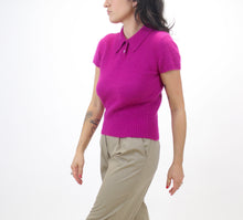 Load image into Gallery viewer, LIMITED HOT PINK ANGORA SWEATER TOP