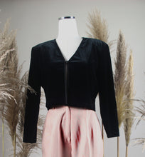 Load image into Gallery viewer, K.C. SPENCER VELVET SHRUG